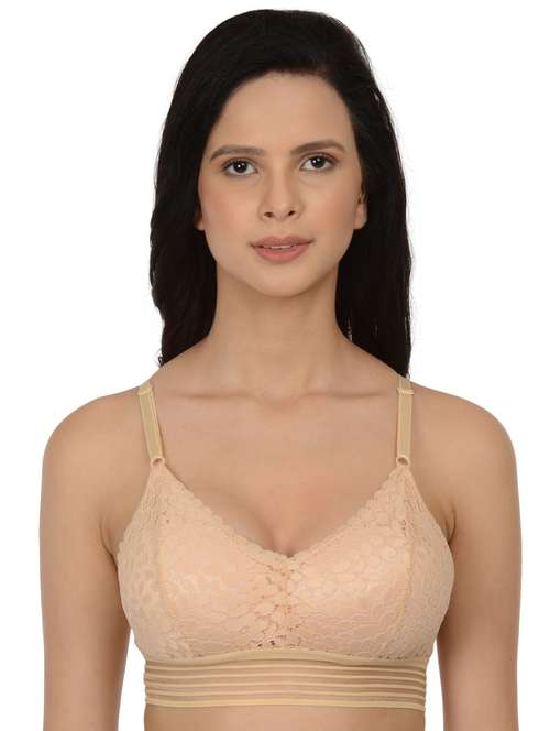 beige cotton blend others bra - 19166343 -  Standard Image - 0