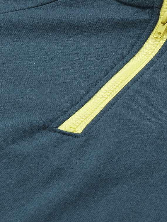 stand collar solid sweatshirt - 19166863 - Standard Image - 5