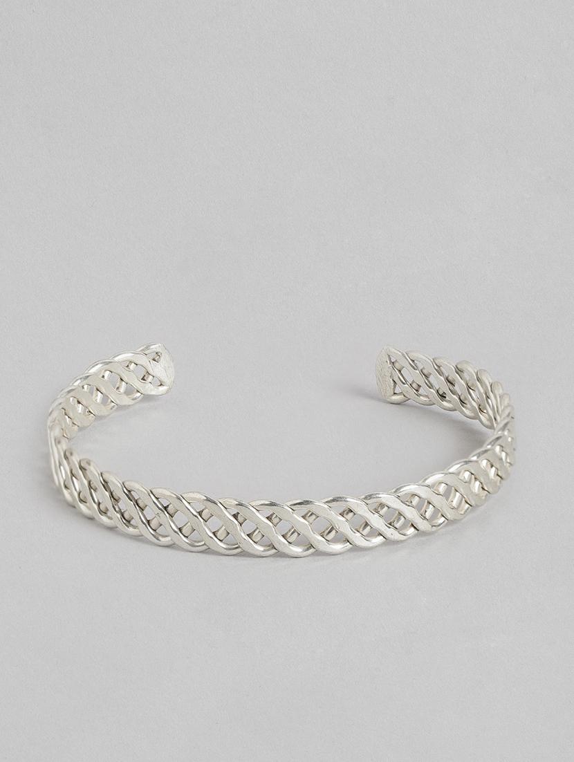 silver metal bangle bracelet - 19166892 - Zoom Image - 0