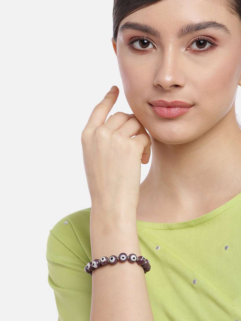 Purple Metal Beaded Bracelet - 19166905 -  Standard Image - 3