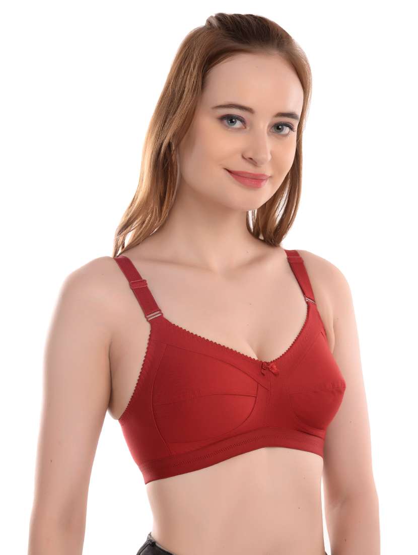 pack of 3 non padded regular bra  - 19167487 -  Standard Image - 3