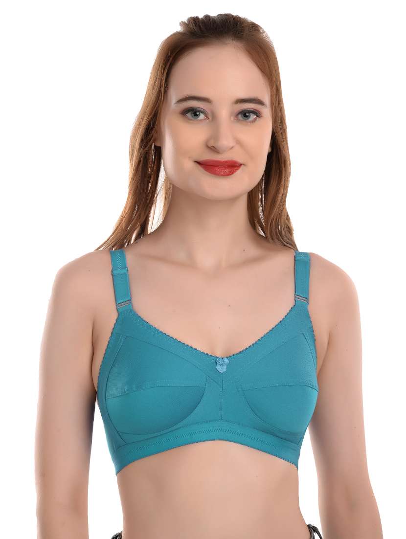 pack of 3 non padded regular bra  - 19167487 -  Standard Image - 5