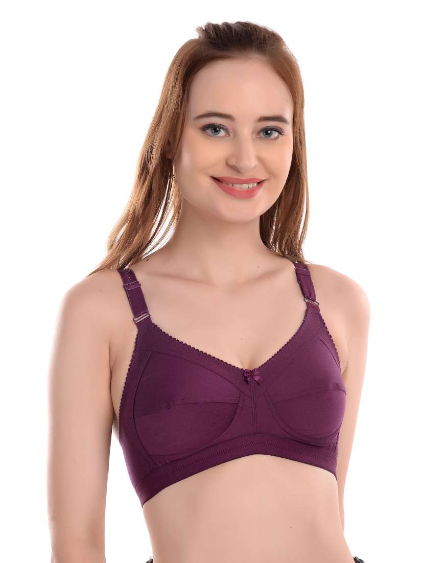 pack of 3 non padded regular bra  - 19167488 -  Standard Image - 5