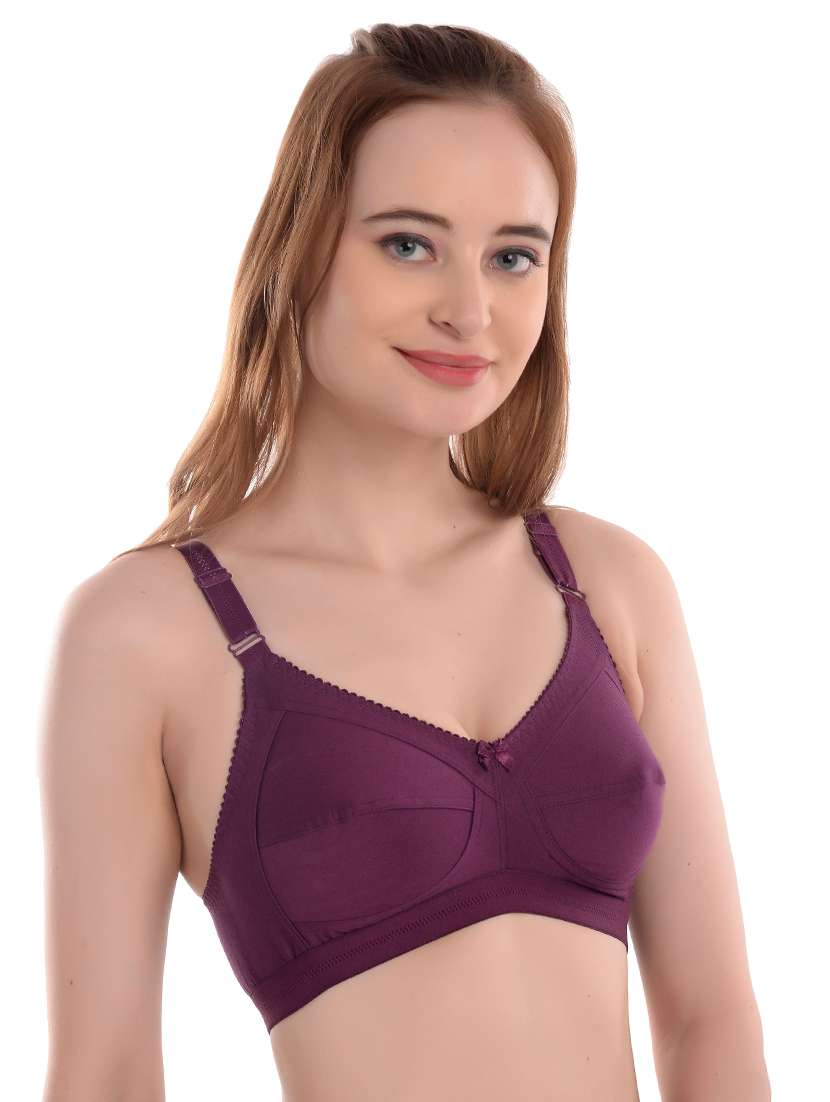 pack of 3 non padded regular bra  - 19167489 -  Standard Image - 3