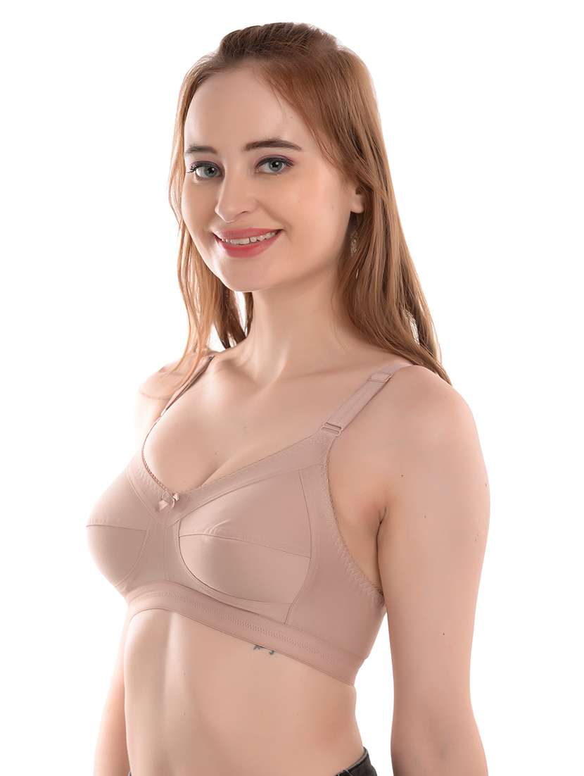 pack of 3 non padded regular bra  - 19167490 -  Standard Image - 3