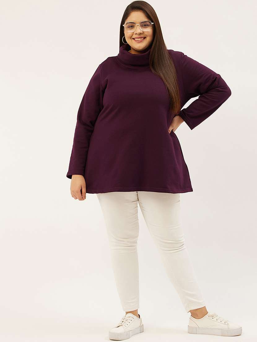 brown cotton blend plus sweatshirt - 19167557 -  Standard Image - 3