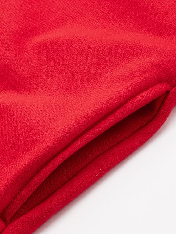 red cotton blend plus sweatshirt - 19167562 - Standard Image - 5