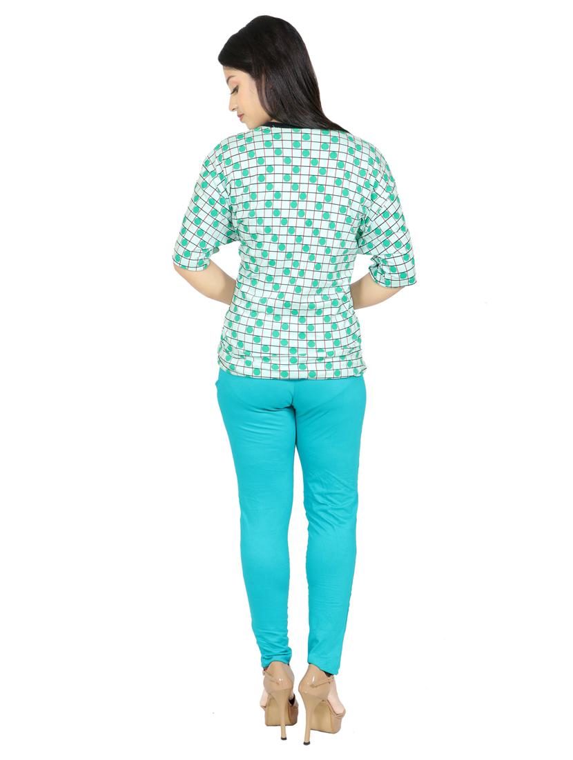 round neck printed nightwear set - 19167600 - Standard Image - 3