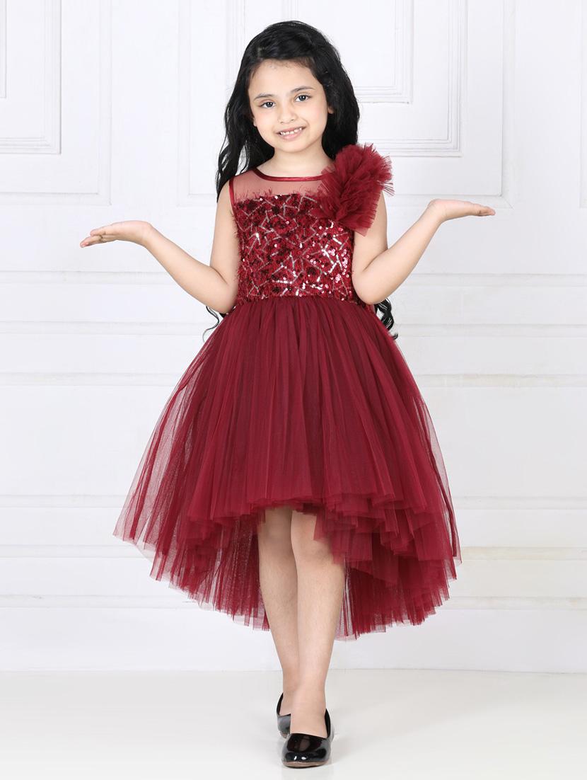 red coloured sequin frock - 19168846 - Zoom Image - 0