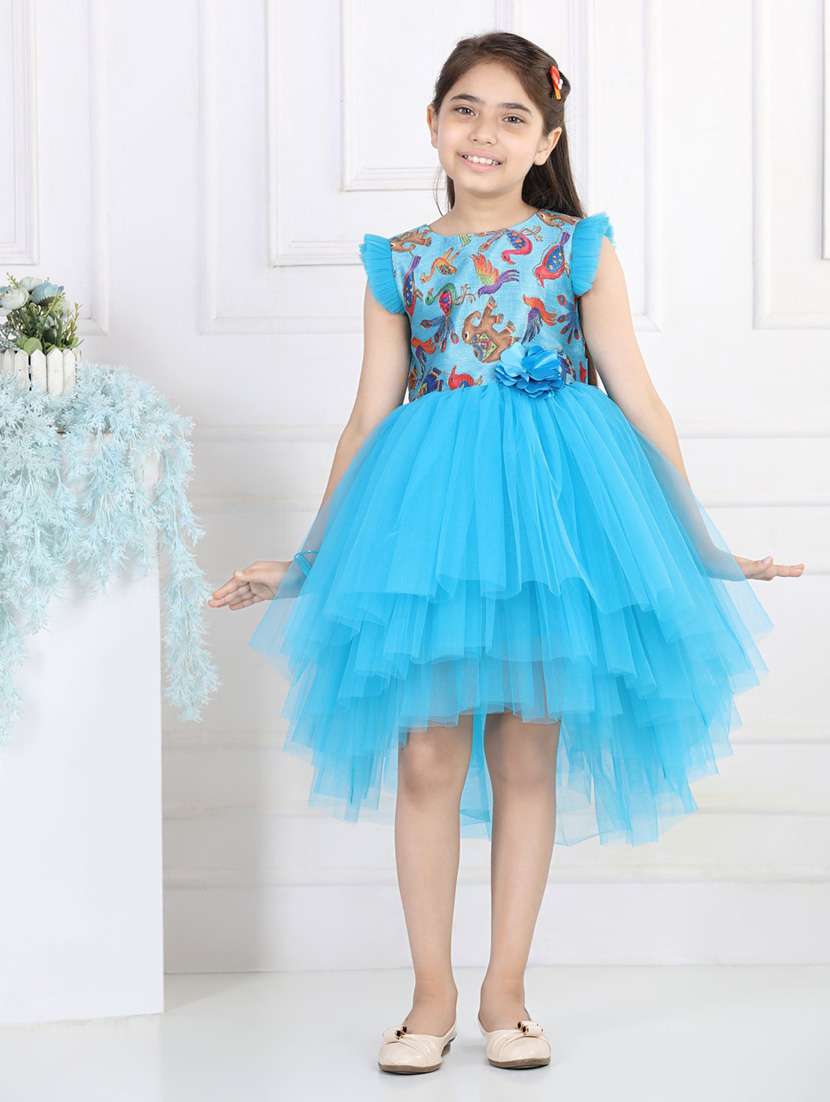 blue net frock - 19169167 - Zoom Image - 0