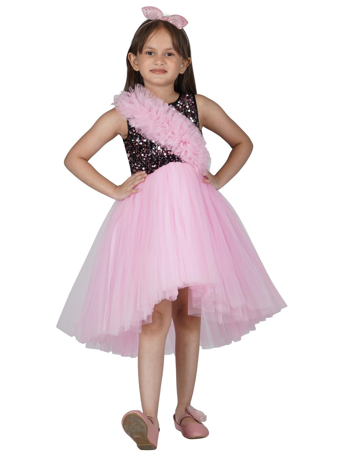 pink net frock - 19169170 - Zoom Image - 0