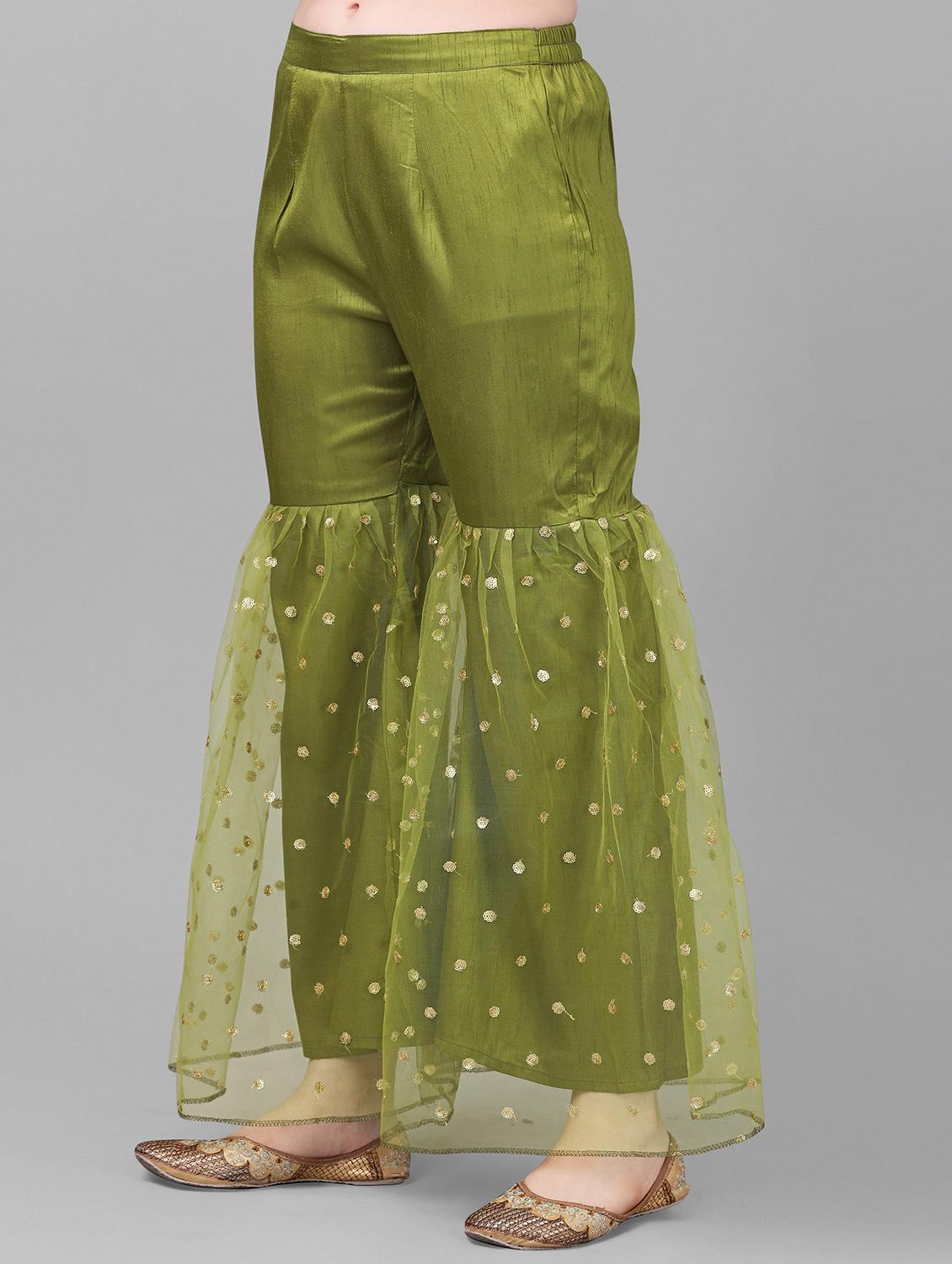 solid kurta sharara set - 19169529 - Standard Image - 3