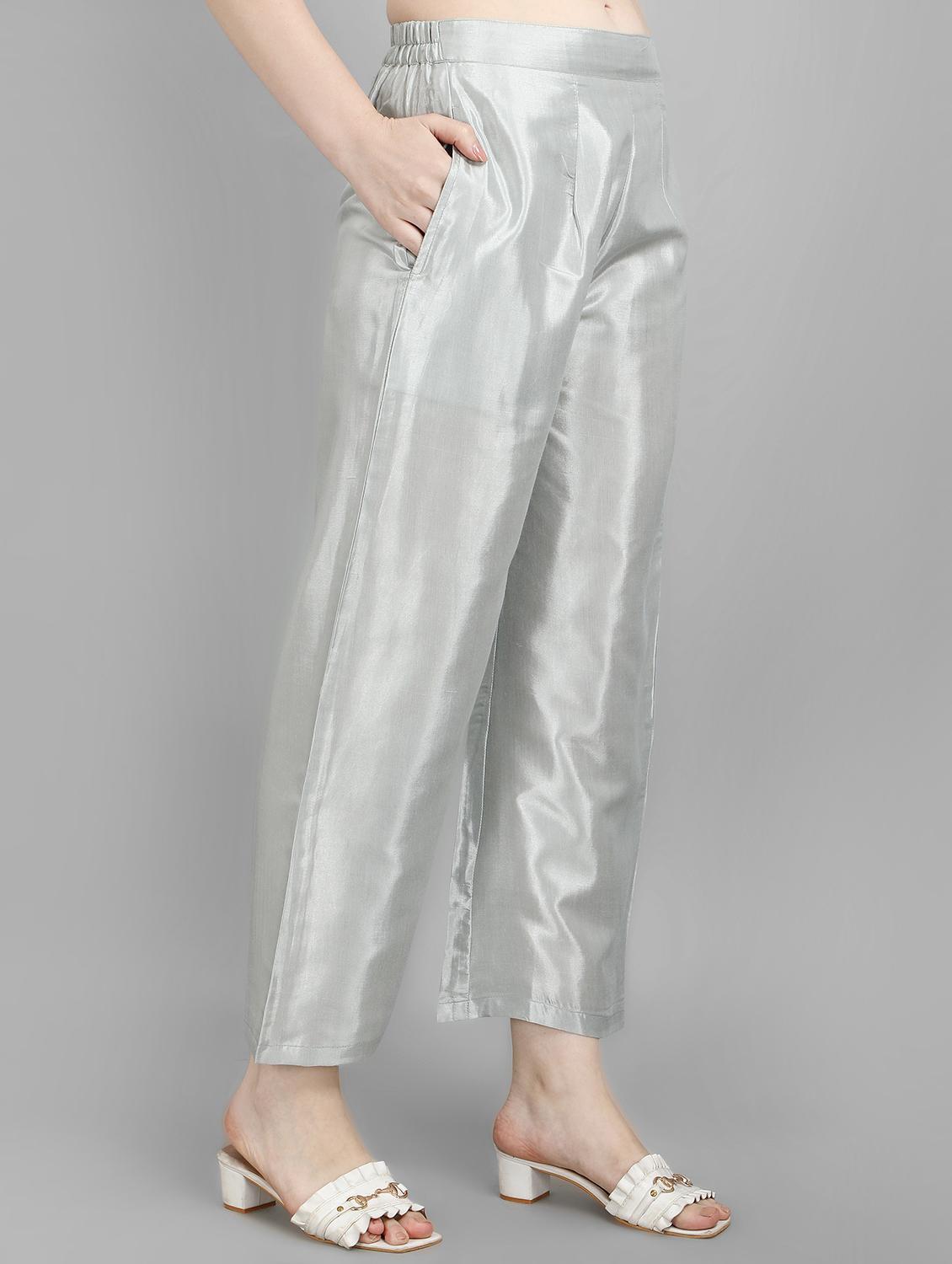 embroidered kurta palazzo set with shrug - 19169536 - Standard Image - 3