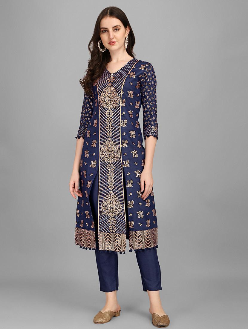 printed kurta pant set - 19169551 -  Zoom Image - 0