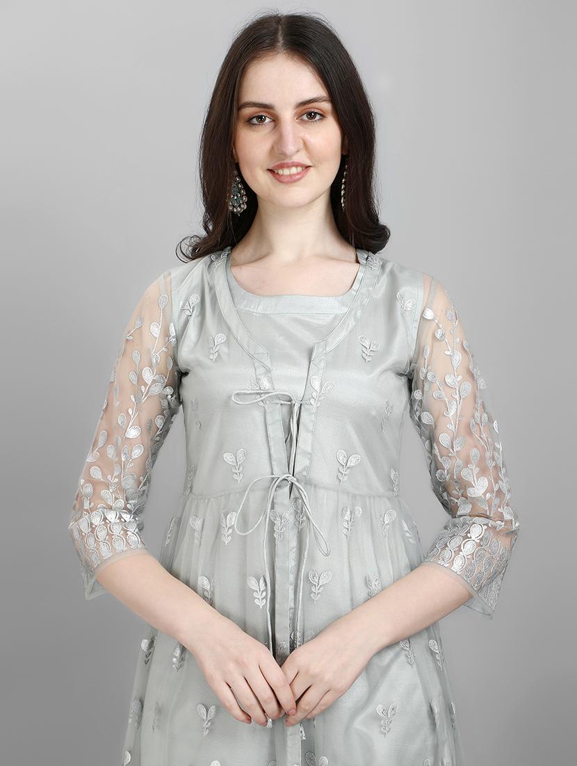 embroidered kurta pant set - 19169557 - Standard Image - 5