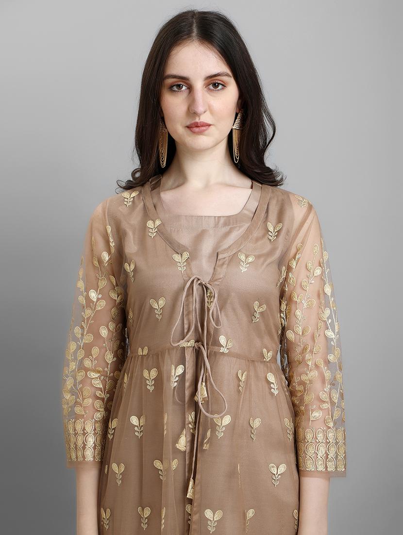 embroidered kurta pant set - 19169558 - Standard Image - 5