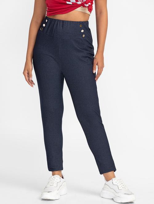 blue solid jegging - 19169682 -  Standard Image - 0