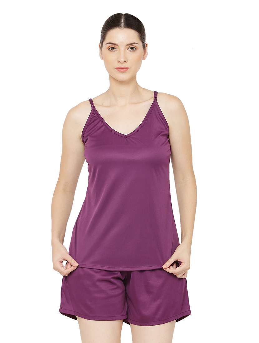 purple two piece nightwear set - 19170944 - Zoom Image - 0