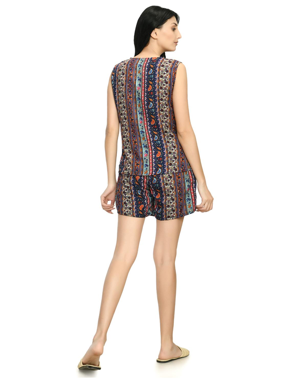printed top and short nightwear set - 19170992 - Standard Image - 3