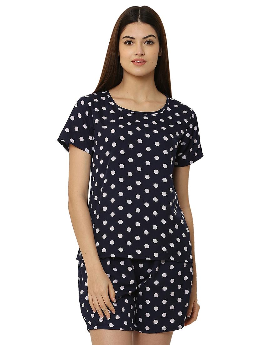 printed top and short nightwear set - 19171020 - Standard Image - 3