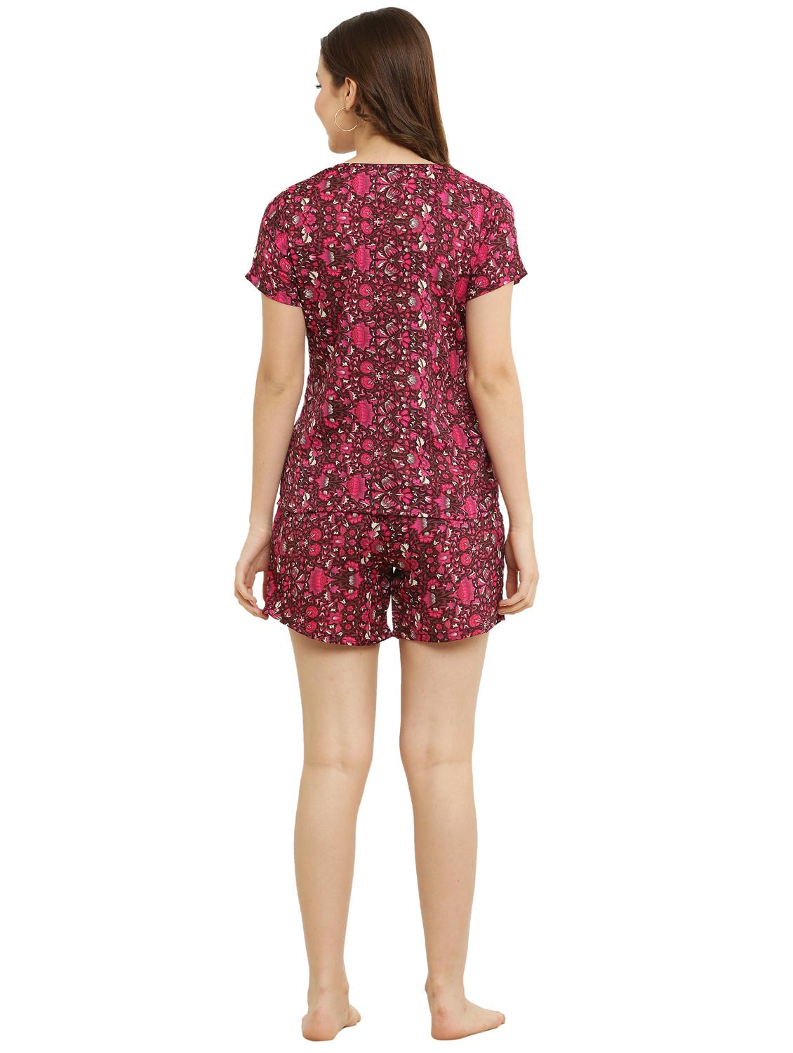 multi colourede two piece printed nightwear set - 19171127 - Standard Image - 3