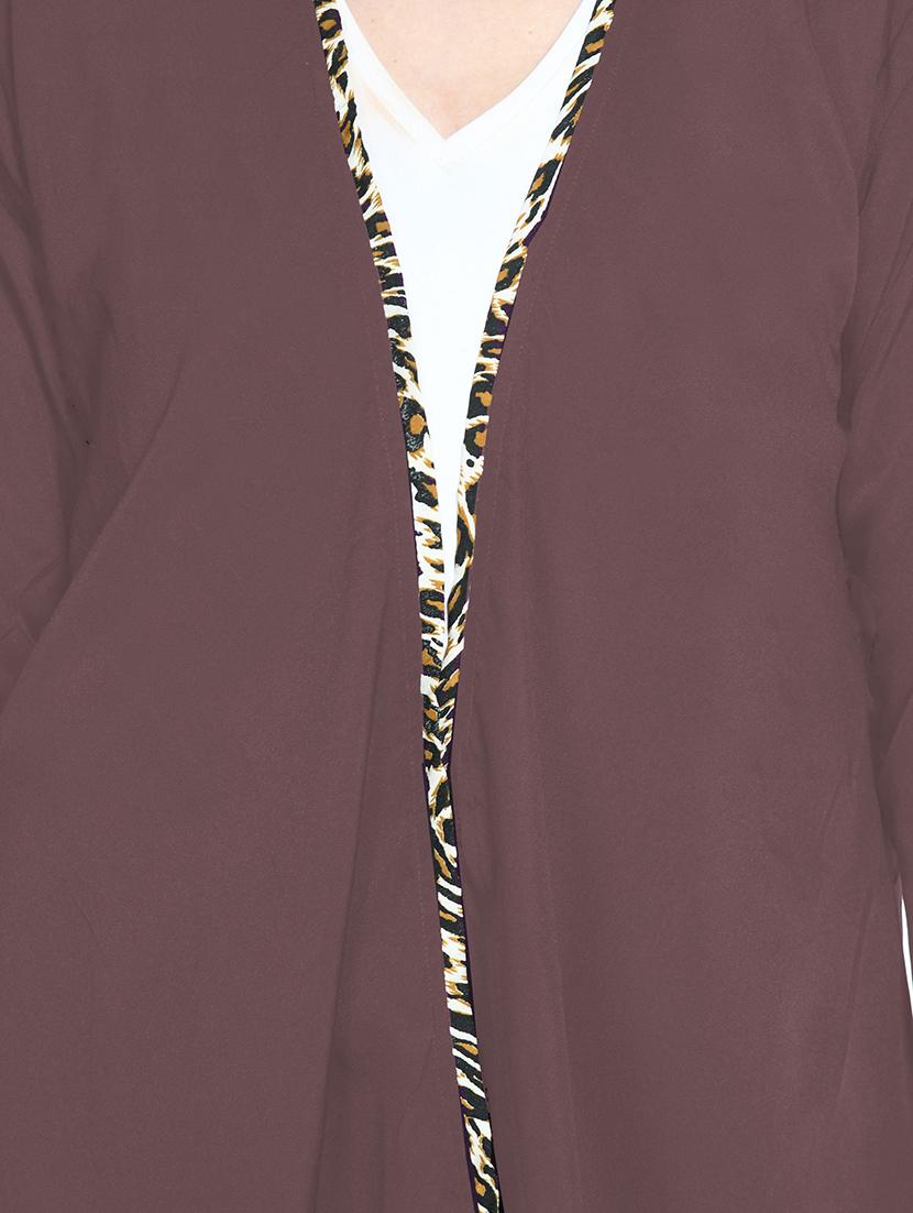 purple crepe regular shrug - 19171248 - Standard Image - 3