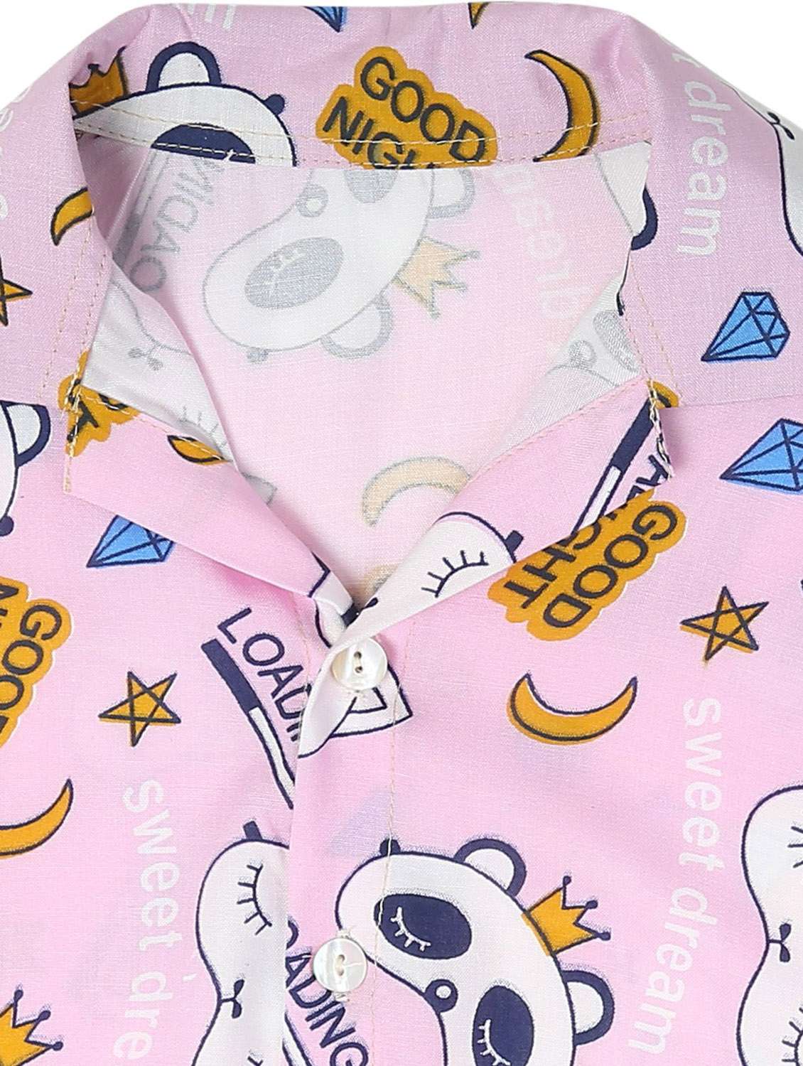 printed nightwear pyjama set - 19171441 - Standard Image - 3