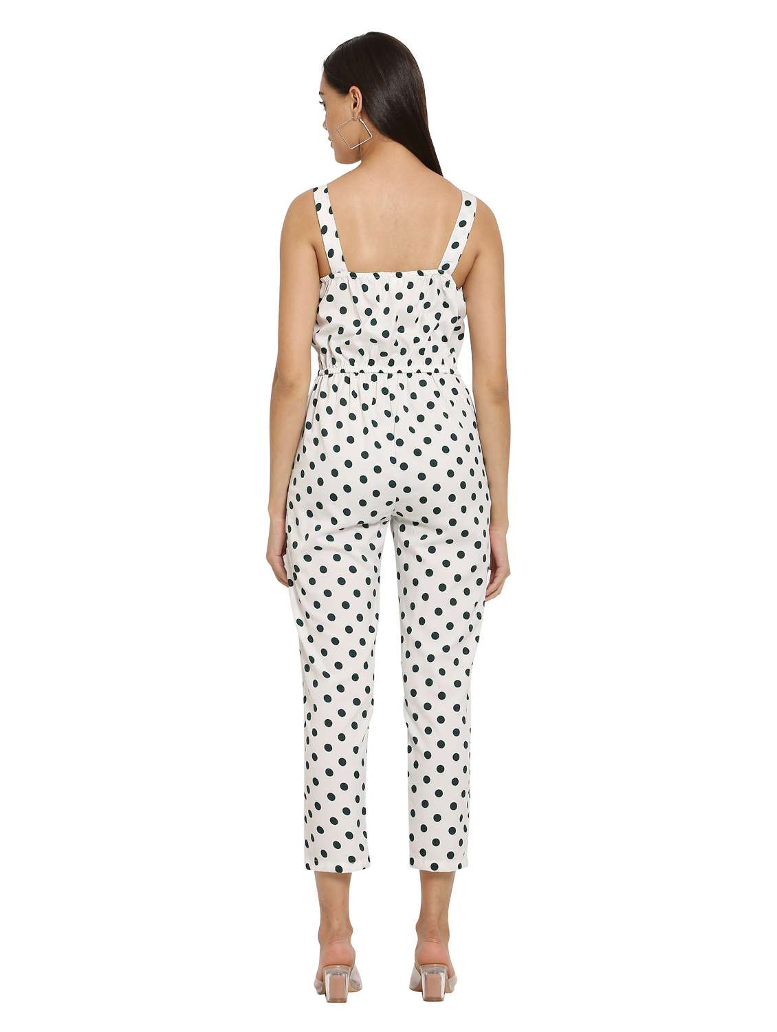 white printed jumpsuit - 19171585 -  Standard Image - 3