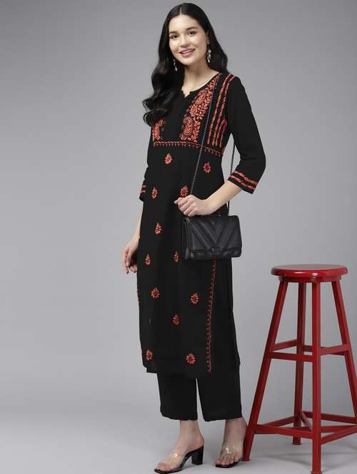 women's straight kurta - 19172073 - Standard Image - 0