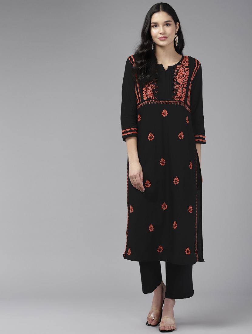 women's straight kurta - 19172073 - Standard Image - 3