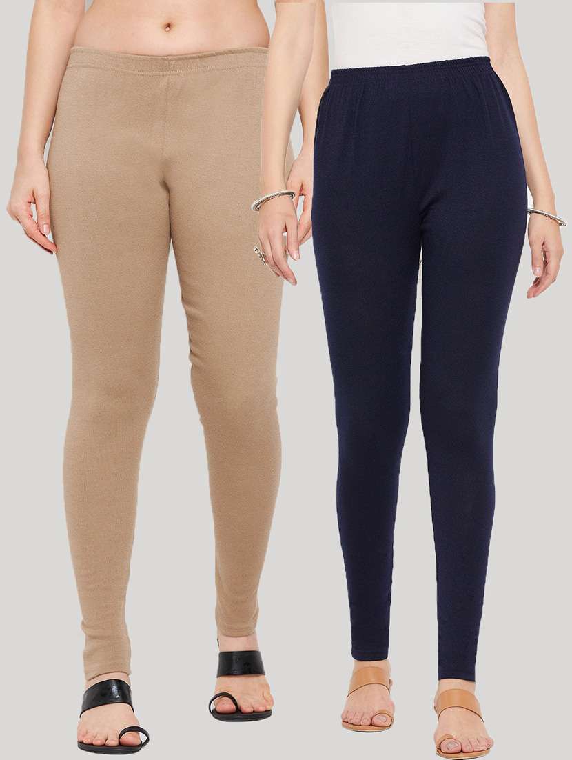 pack of 2 multi colored ankle length legging