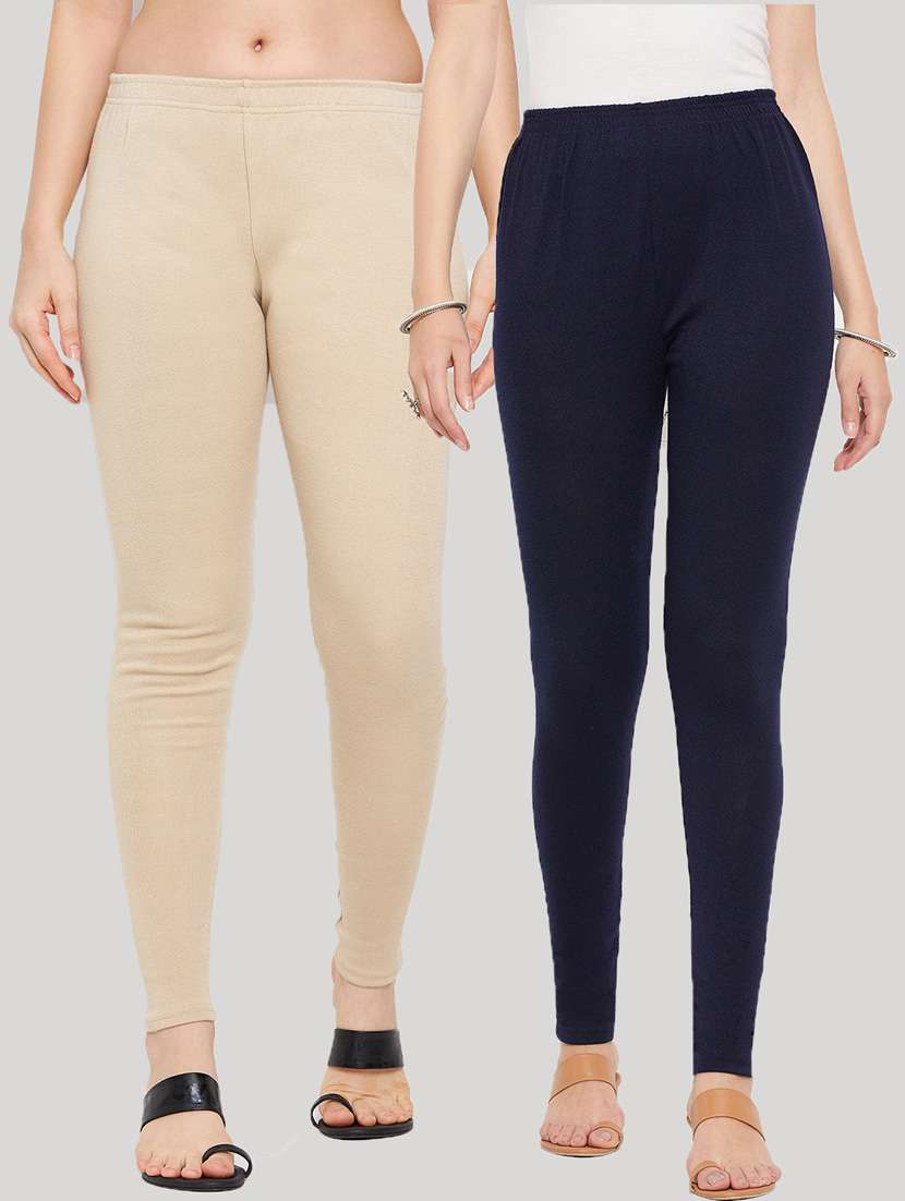 pack of 2 multi colored ankle length legging