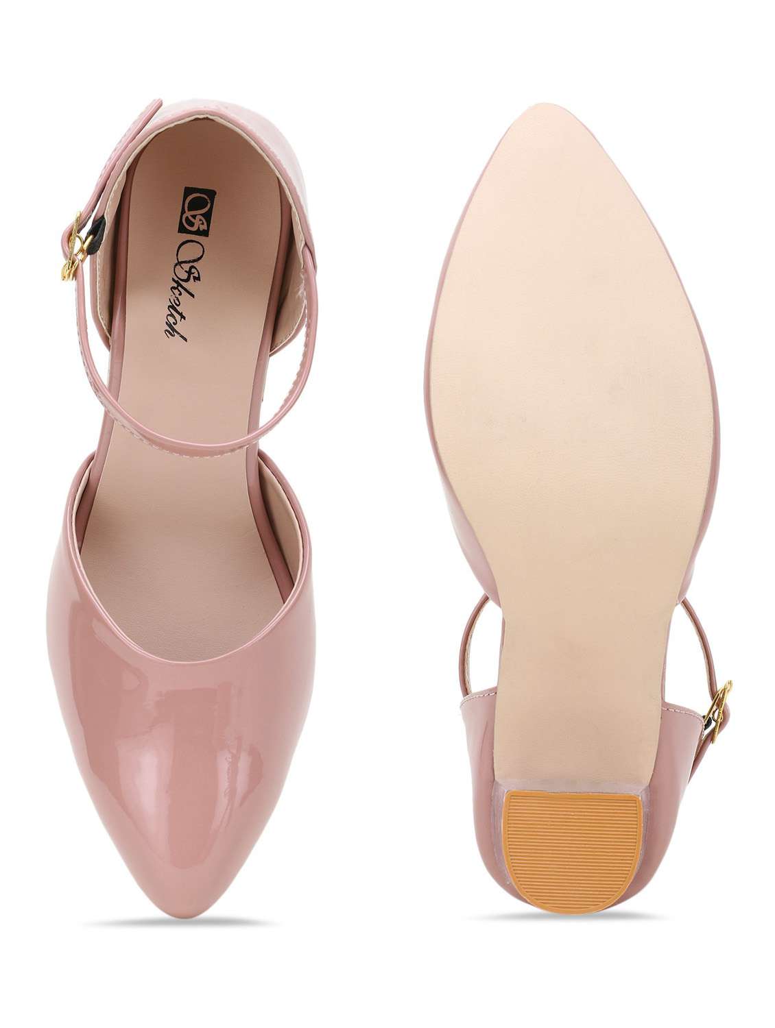 women solid back strap sandal - 19172602 -  Standard Image - 5