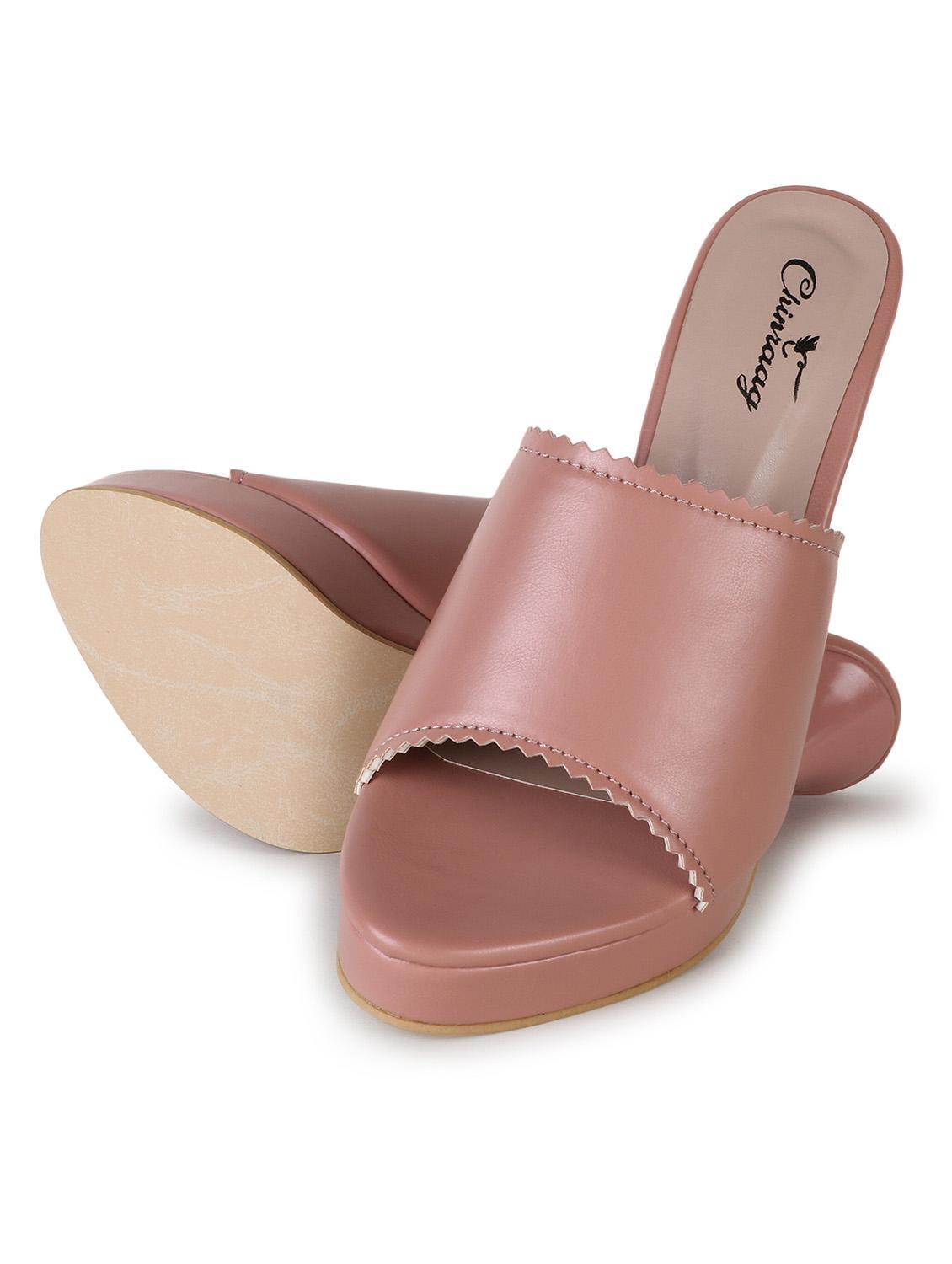 women solid slip on sandal - 19172617 - Standard Image - 3
