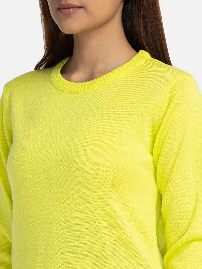 round neck solid pullover - 19172935 - Standard Image - 5