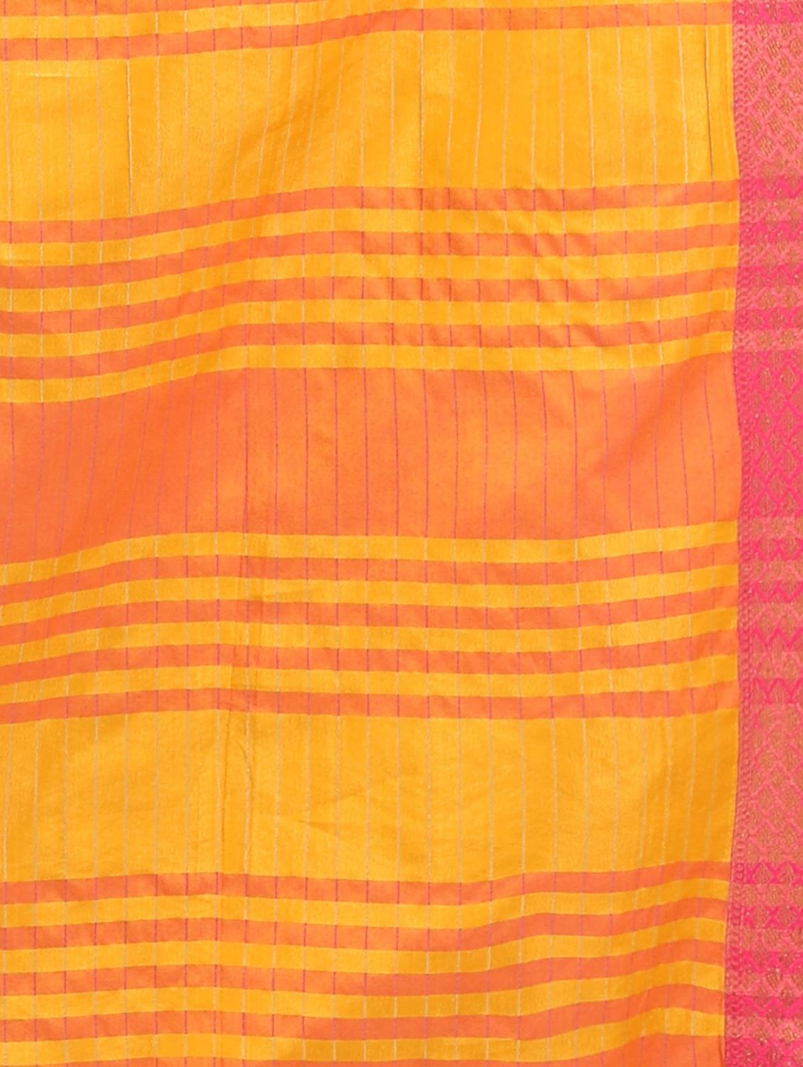 self design woven saree with blouse - 19175820 - Standard Image - 5