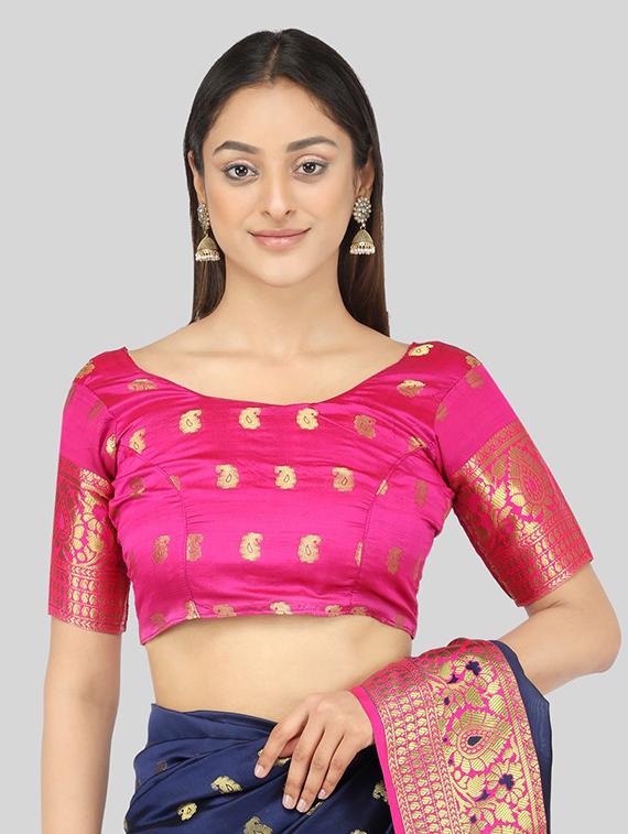 blue banarasi saree - 19176493 - Standard Image - 3