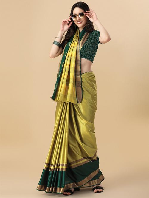 self design mysore silk saree with blouse - 19176627 - Standard Image - 0