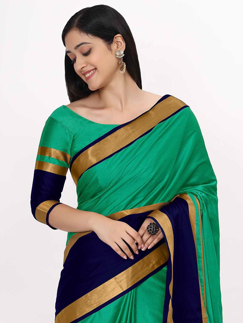 self design mysore silk saree with blouse - 19176628 - Standard Image - 3