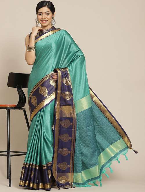 self design mysore silk saree with blouse - 19176629 -  Standard Image - 0
