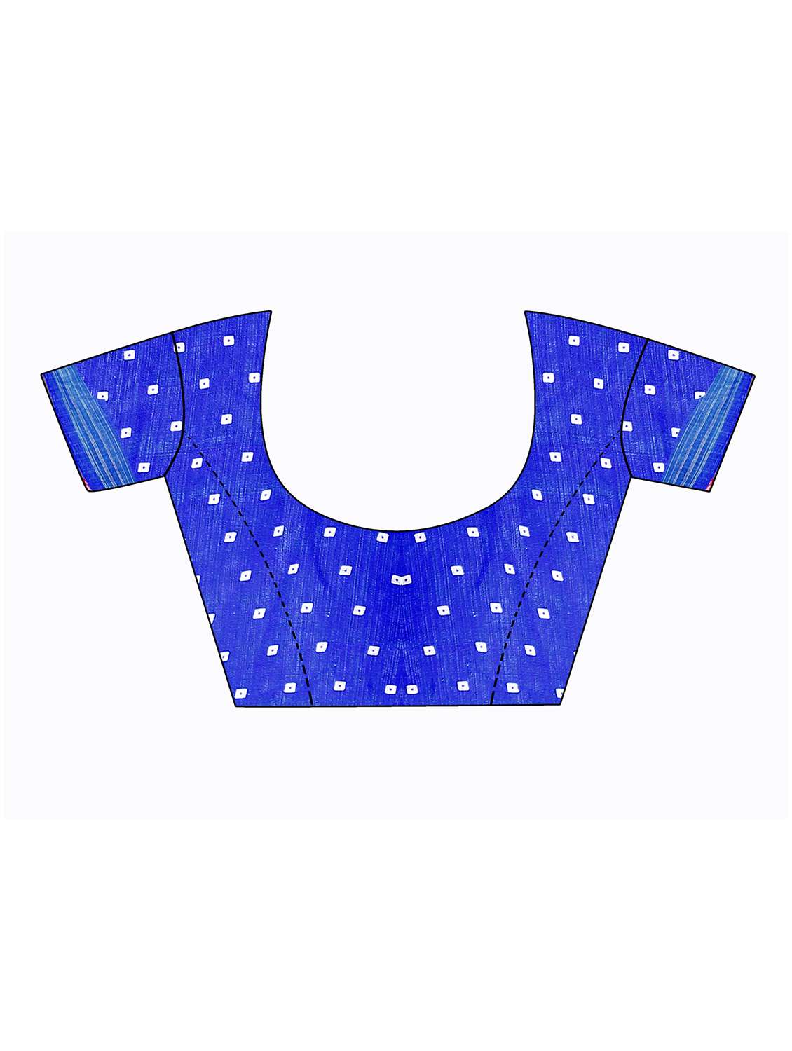 contrast bordered printed saree with blouse - 19176956 - Standard Image - 3