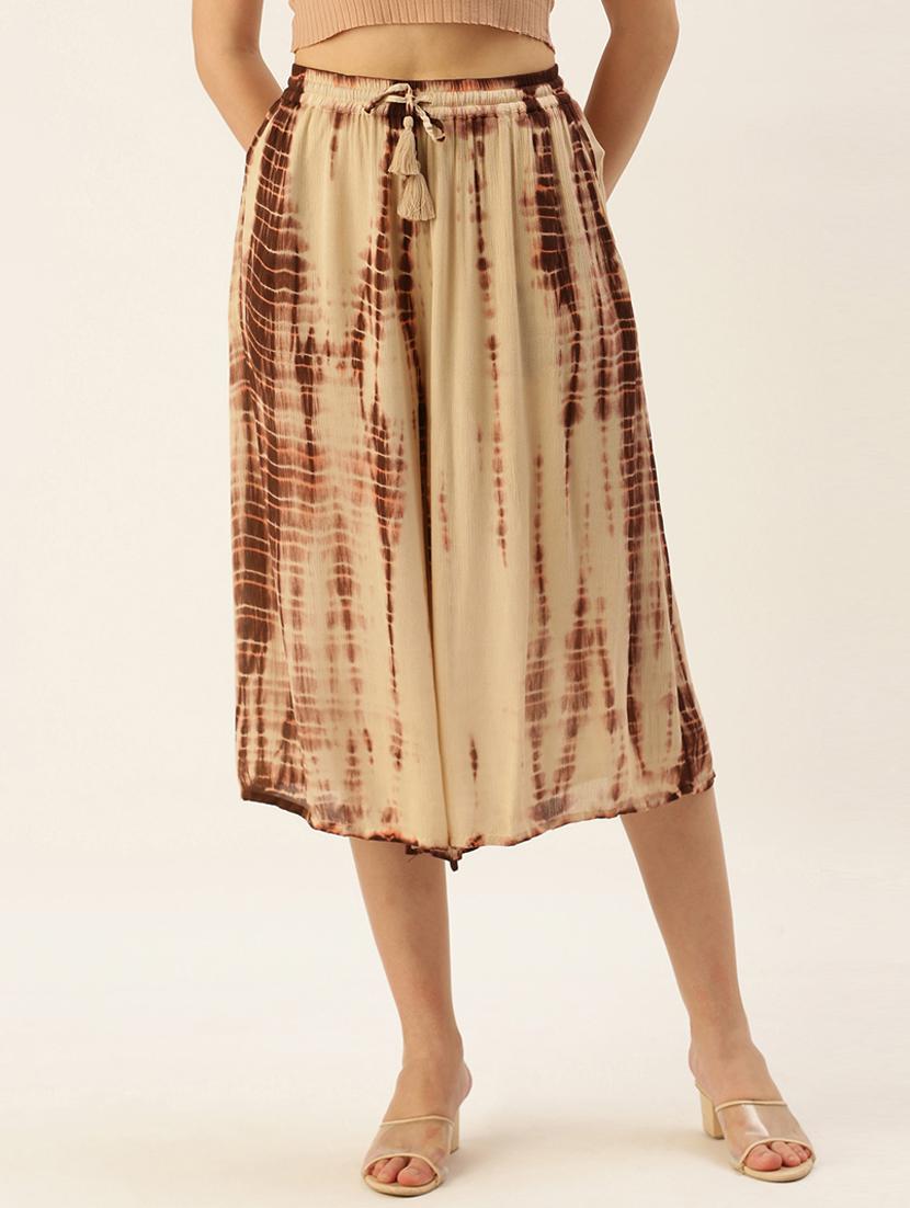 beige tie and dyed culottes - 19177045 - Zoom Image - 0
