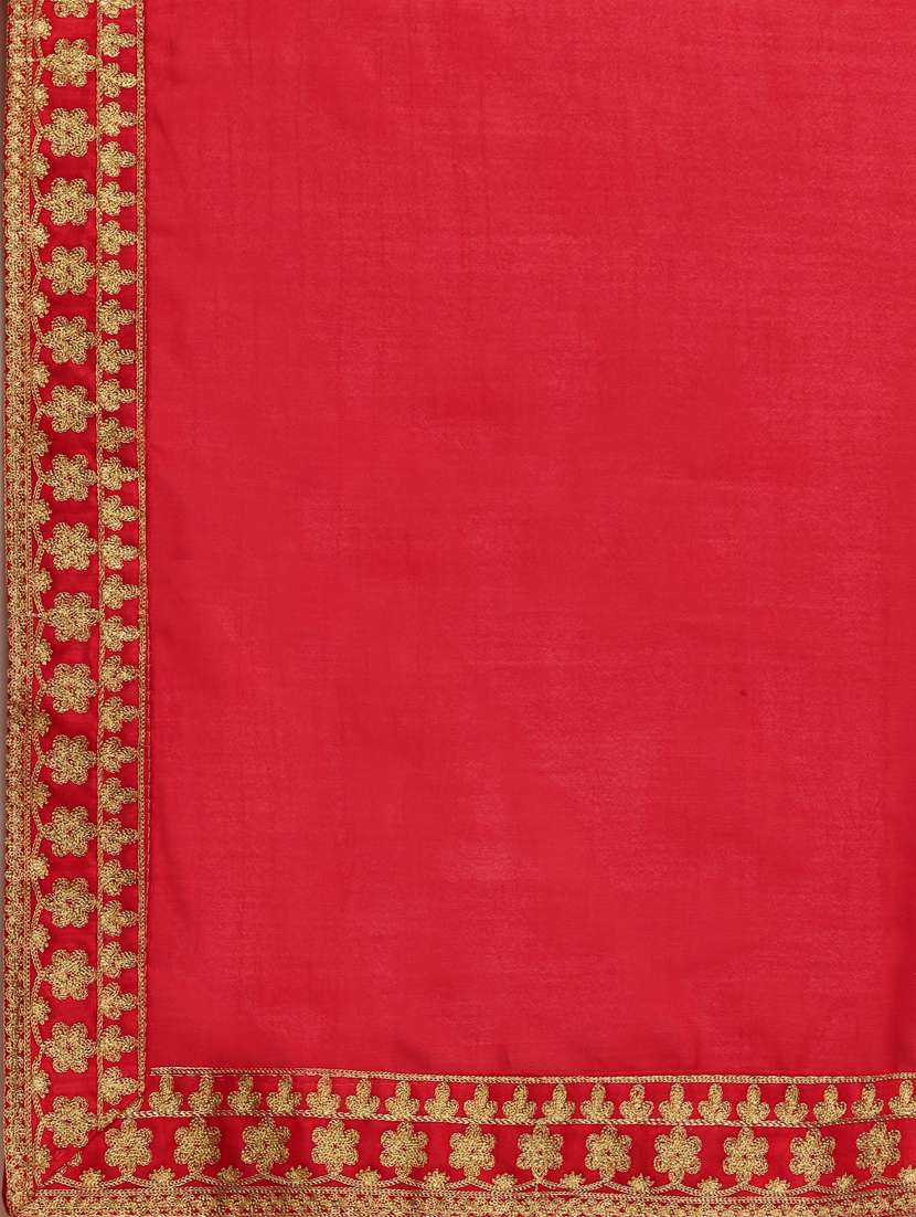 red bordered set saree with blouse - 19177317 -  Standard Image - 3