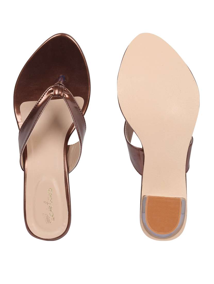 women solid slip on sandal - 19177769 -  Standard Image - 3