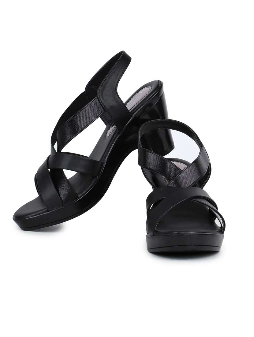 women solid back strap sandal - 19177849 - Standard Image - 3