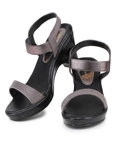 women solid ankle strap sandal - 19177890 -  Standard Image - 0