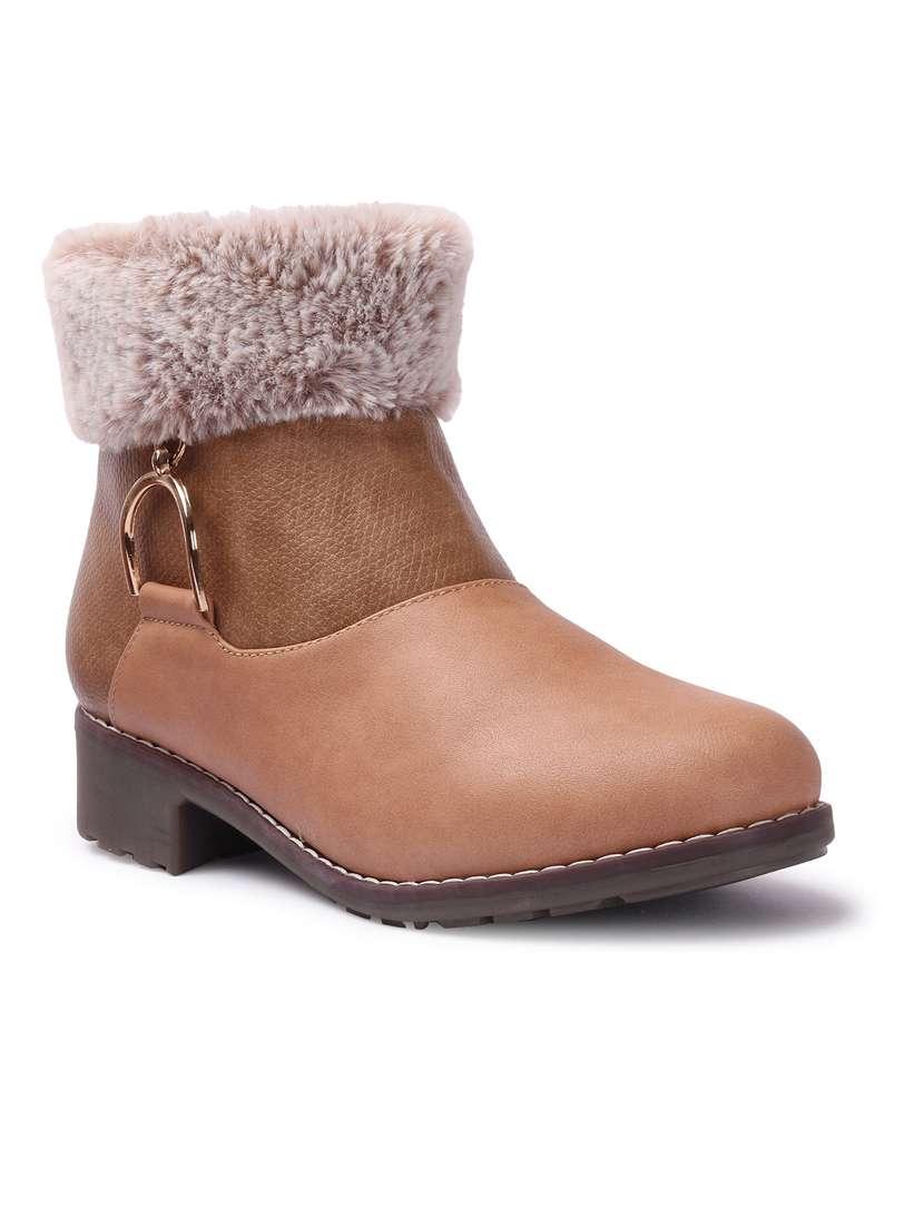 beige ankle boot