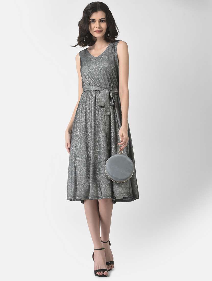 women's fit & flare self design dress - 19178436 - Standard Image - 5