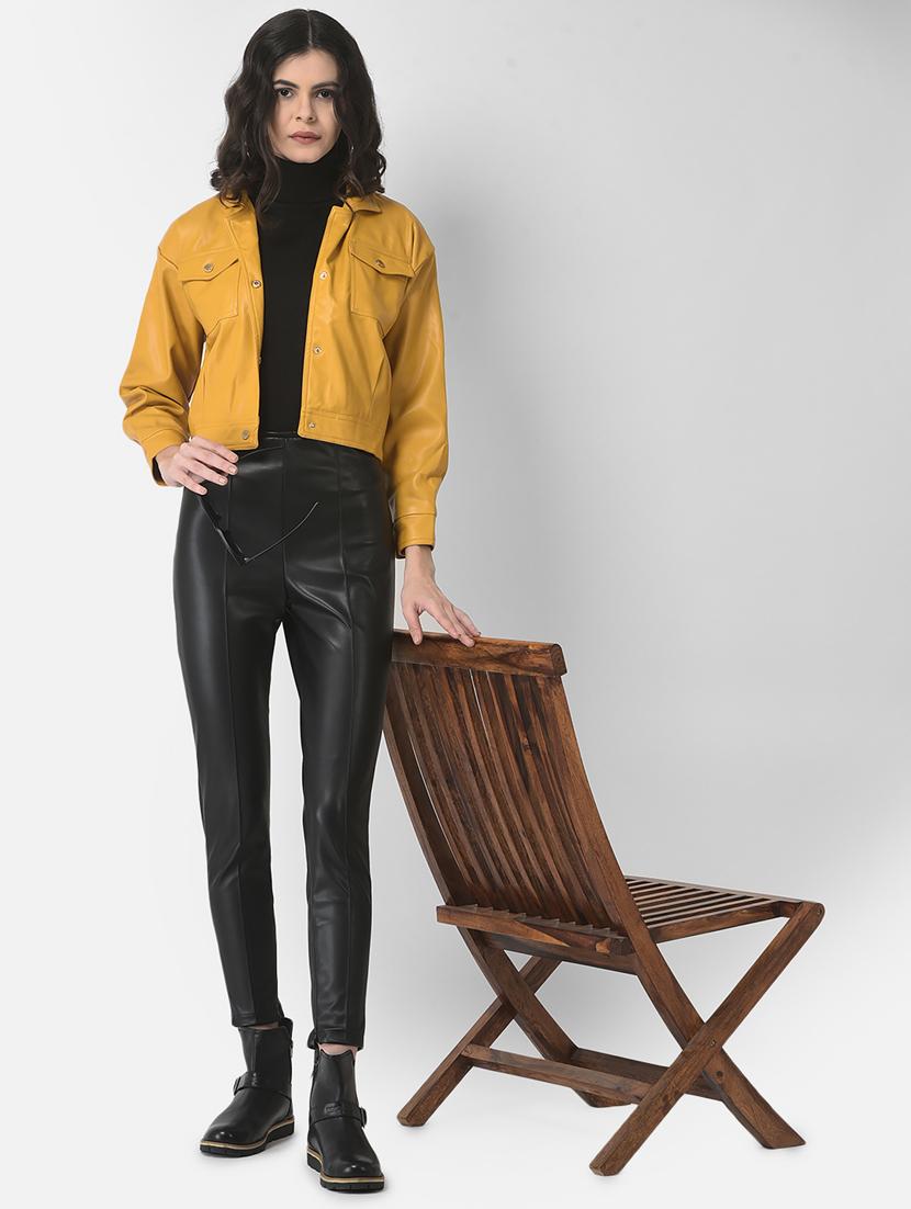 solids leatherette jacket - 19178444 - Standard Image - 5