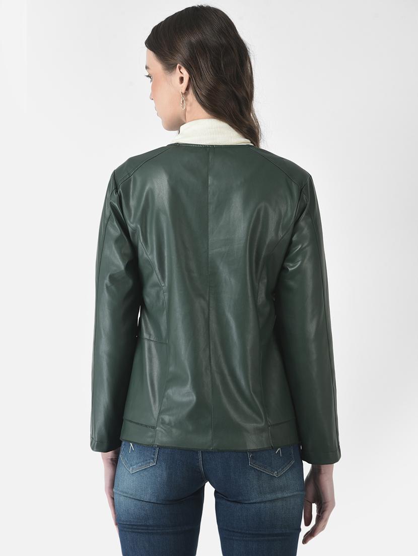 solids leatherette jacket - 19178468 - Standard Image - 3